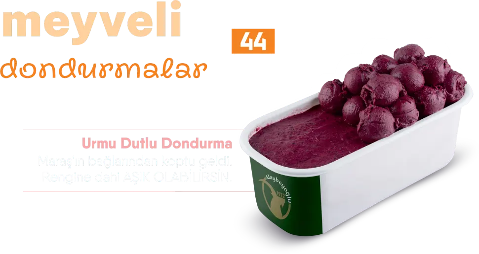 Meyveli Maraş Dondurması